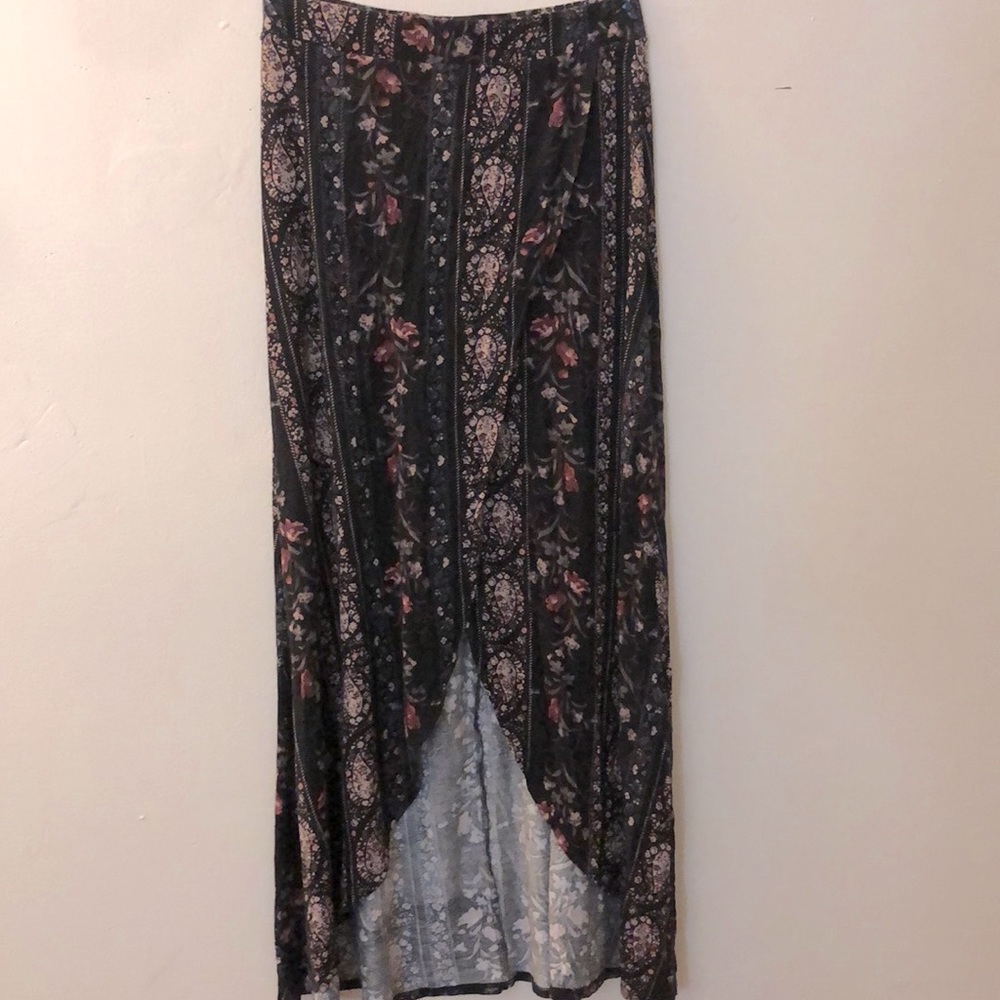 Charlotte Russe maxi skirt with floral print